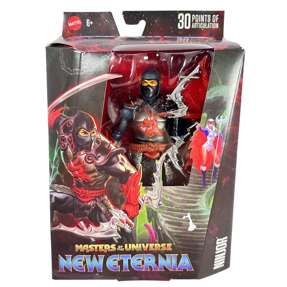 Mattel Masters of the Universe New Eternia Ninjor Action Figure JBP82 NIB